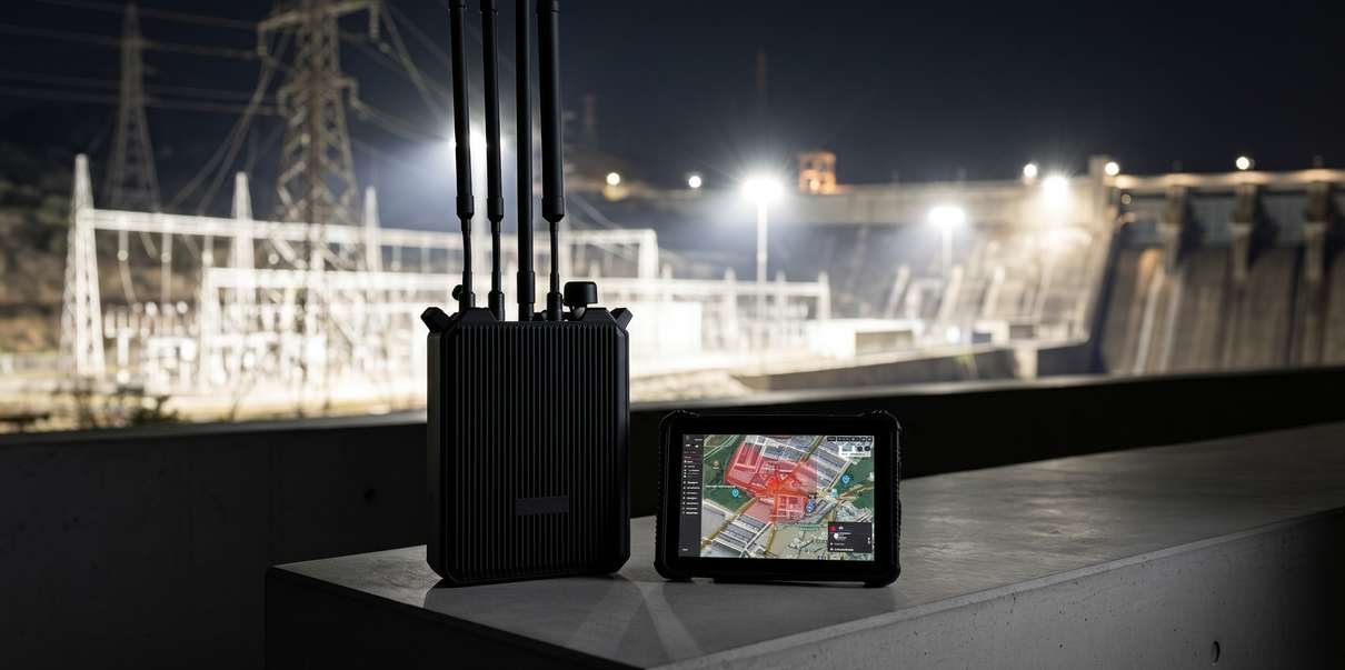 Oracle Field deployed near critical infrastructure at night
